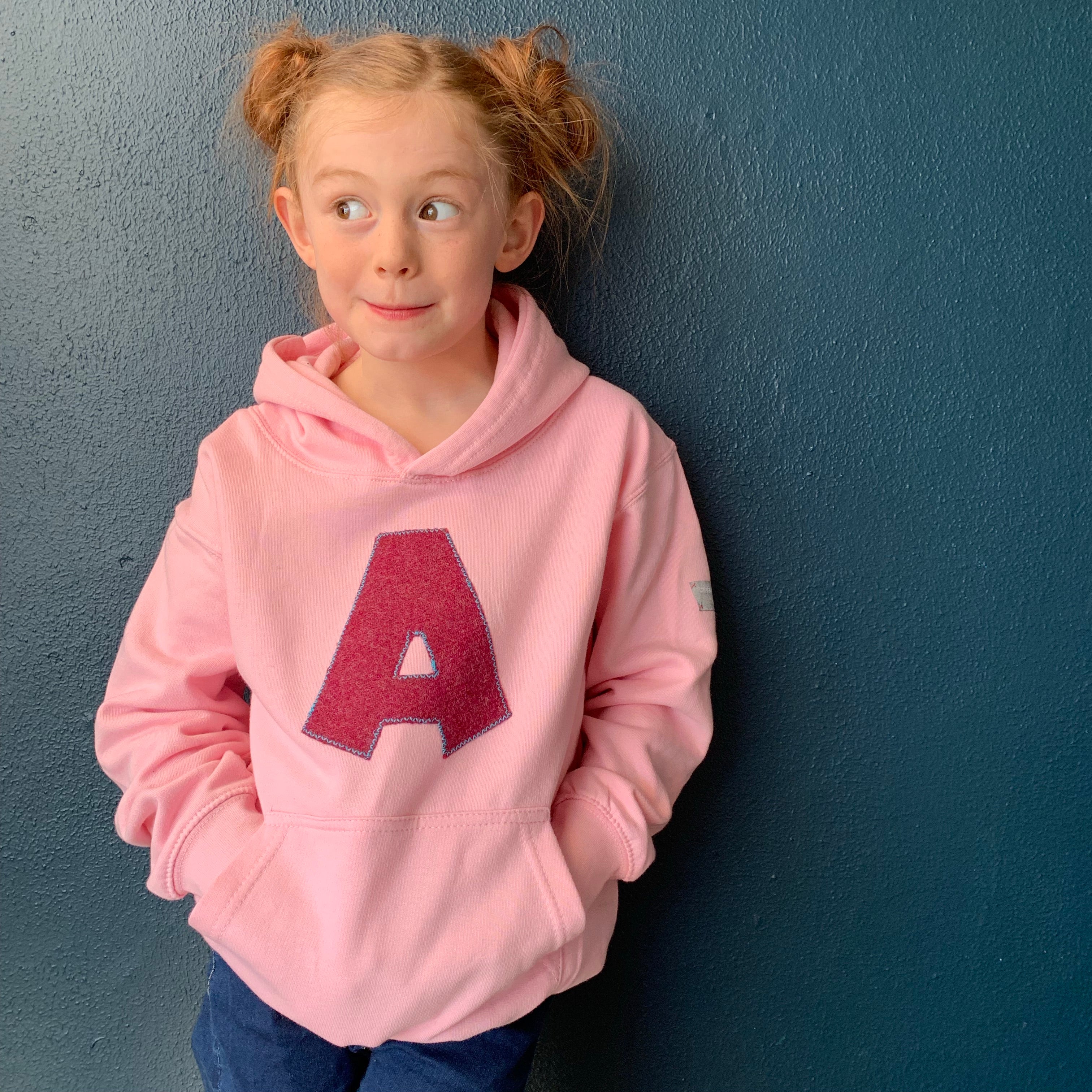 Personalised shop girls hoodie